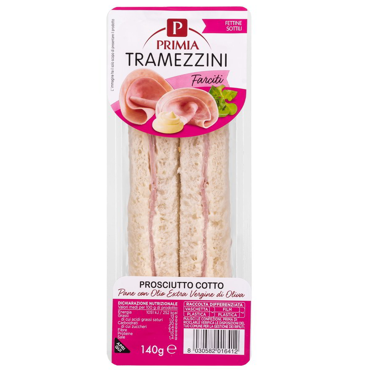 TRAMEZZINI PROSCIUTTO COTTO PRIMIA DupliClick