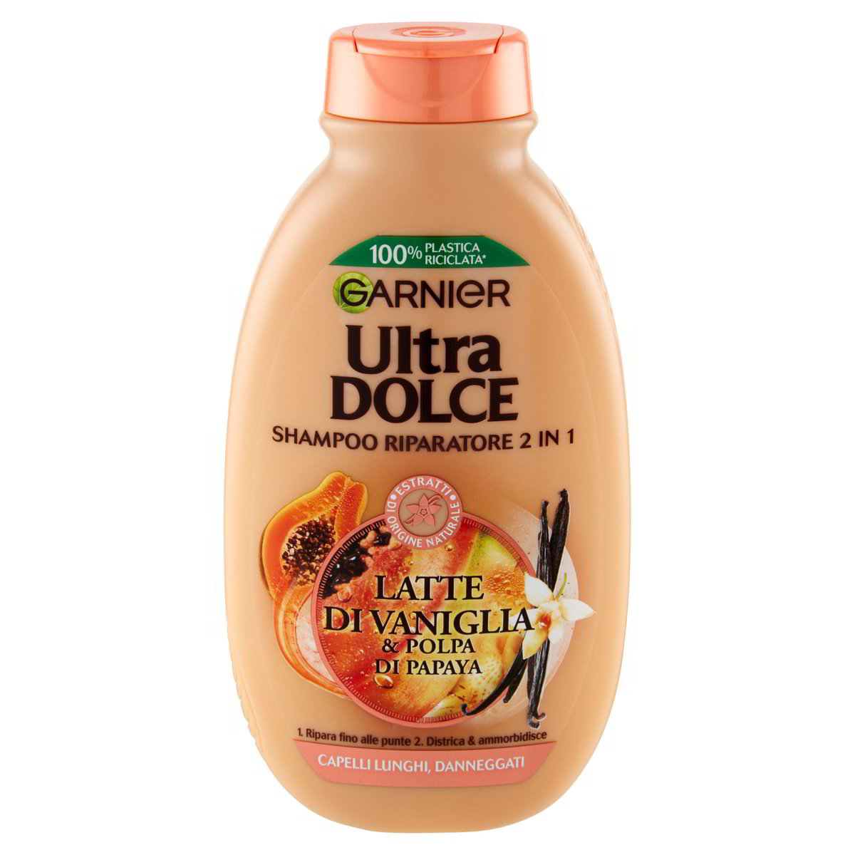 SHAMPOO 2 IN 1 LATTE DI VANIGLIA E POLPA DI PAPAYA GARNIER ULTRA DOLCE