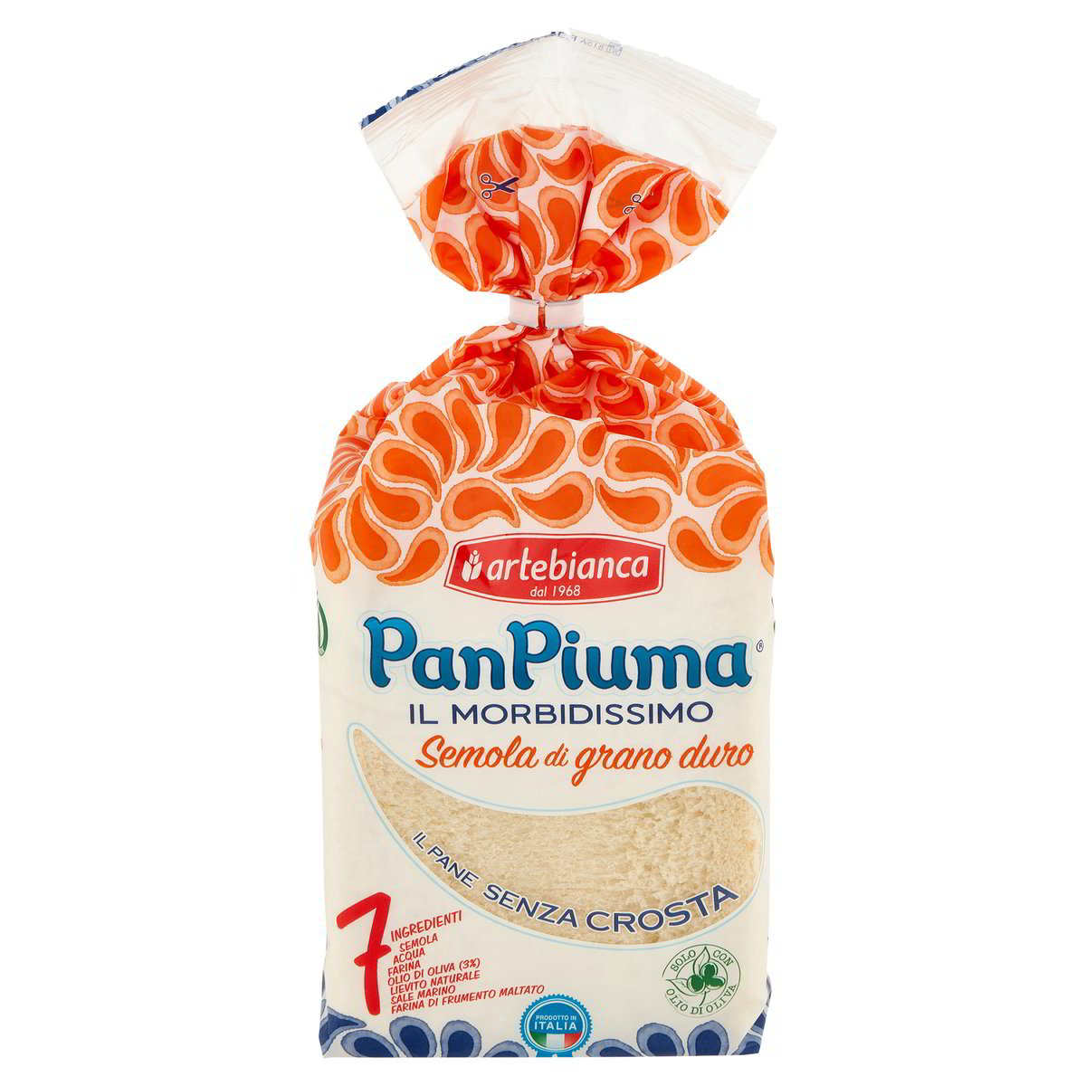 PANE SENZA CROSTA GRANO DURO PAN PIUMA ARTEBIANCA DupliClick