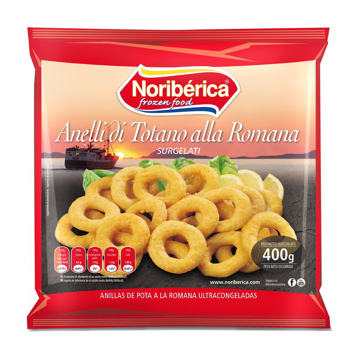 Pesce Anelli Di Totano Surgelati Fritti Friggitrice Ad Aria Anelli